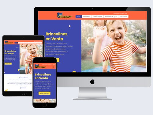 Small business website design & SEO: Brincolines en Venta, Azusa CA